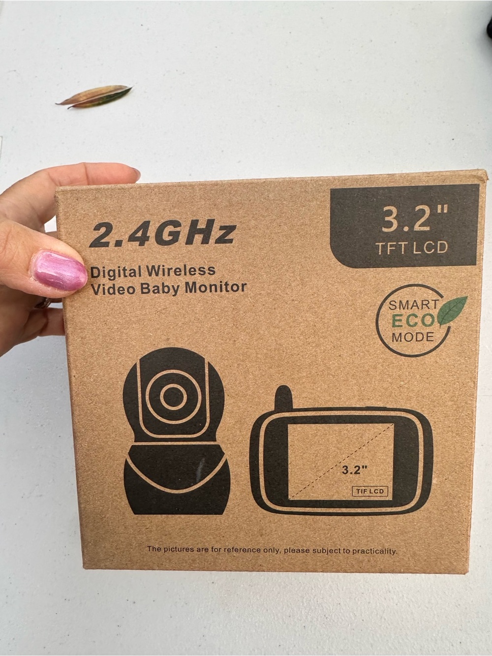 2.4GHz Digital Wireless Video Baby Monitor - Brown Kraft Box
